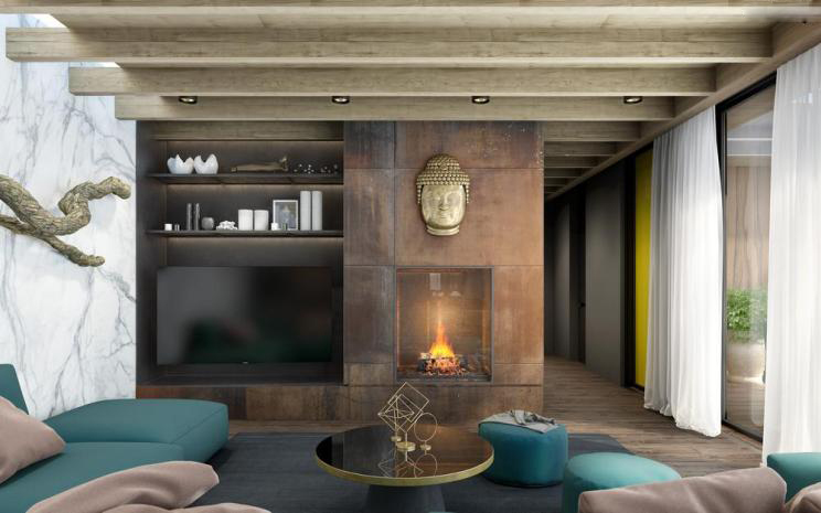 乌克兰基辅亚洲风住宅——和谐自然的人居环境-38