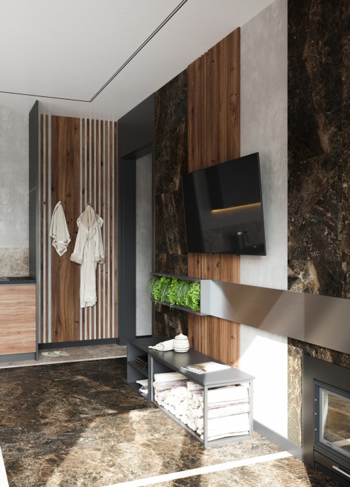 带休息区的桑拿房室内设计-5