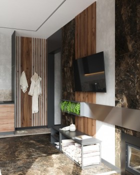 带休息区的桑拿房室内设计