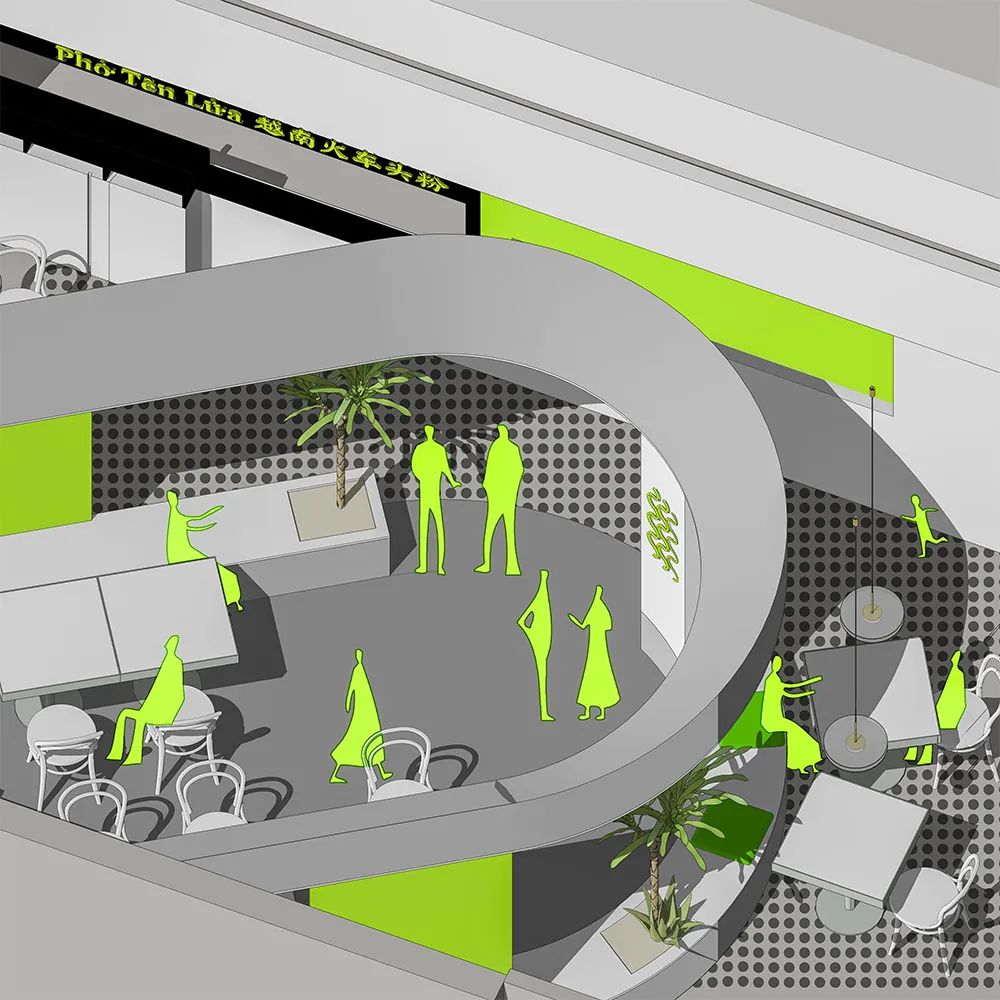 上海登乐越南粉百联店丨中国上海丨上海登乐餐饮设计-19