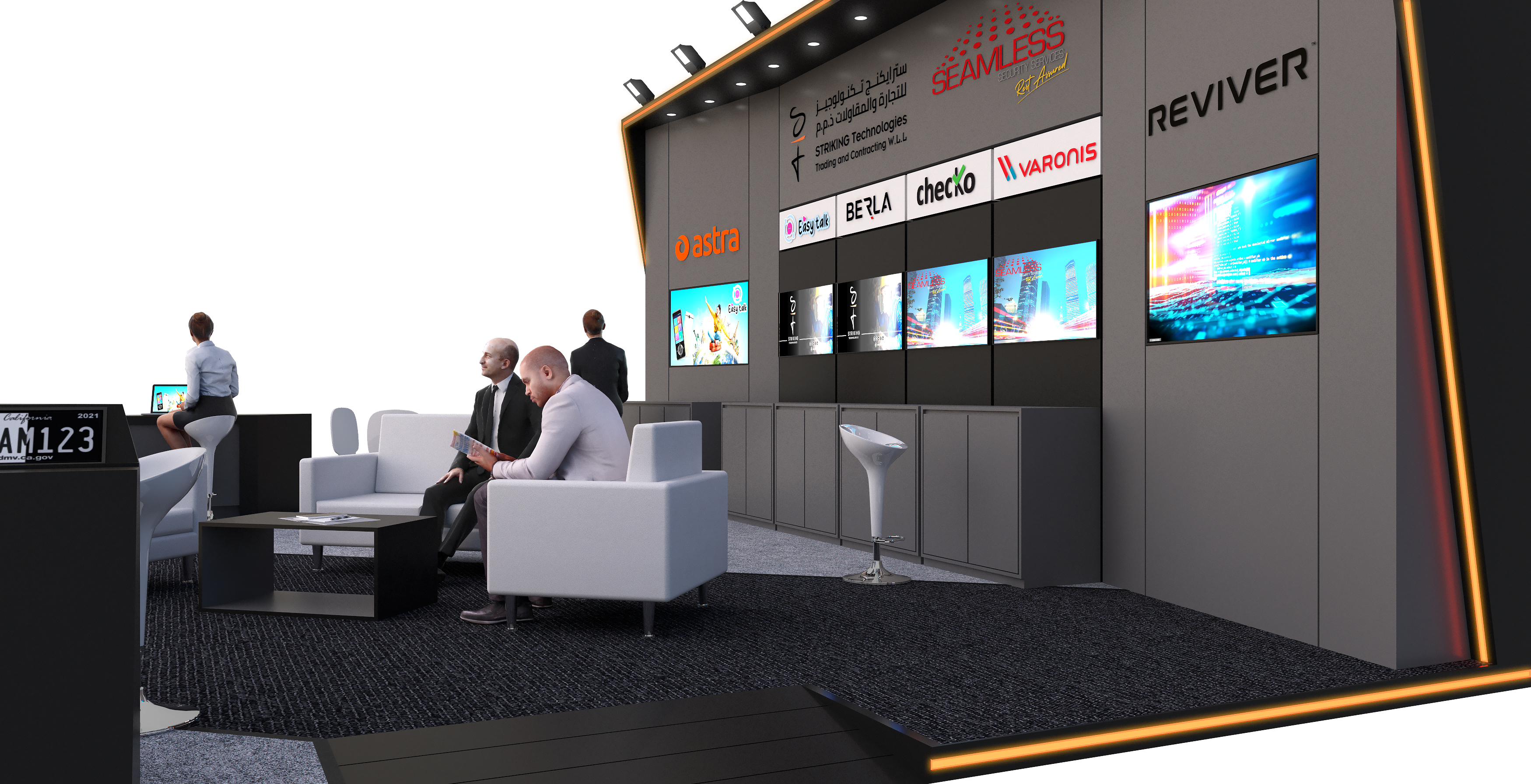 STRIKING TECH EXHIBITION STAND MILIPOL 2022 DOHA QATAR-6