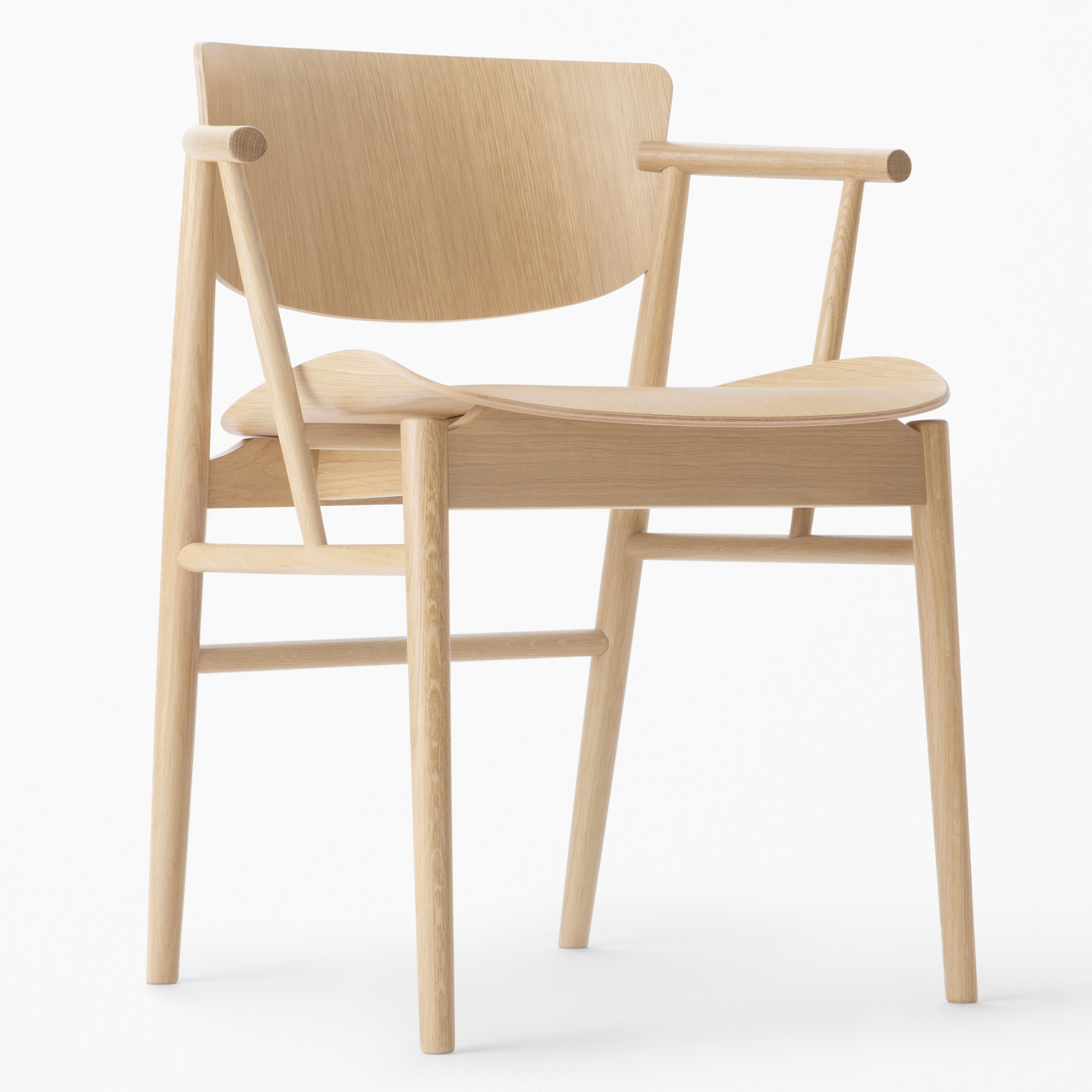 Nendo designs first entirely wooden chair for Fritz Hansen in 61 years-4
