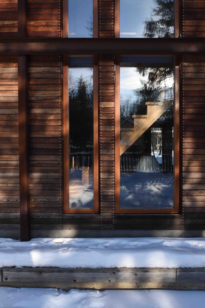 莫斯科魅力暗木小屋，玻璃墙环绕的全年宜居亭子-34