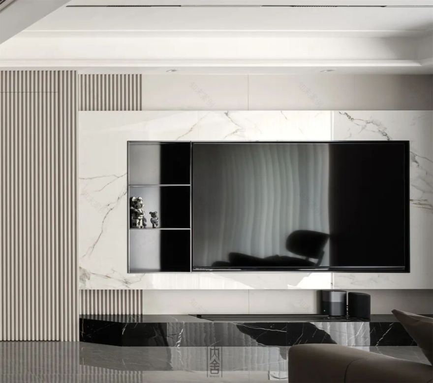 内舍软装丨190㎡意式轻奢,简约奢华持平,彰显内敛的空间气质!-18