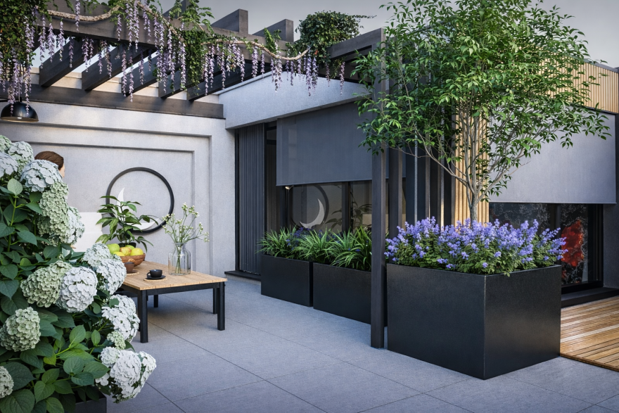 Urban Rooftop Garden – Modern Multifunctional Design-10