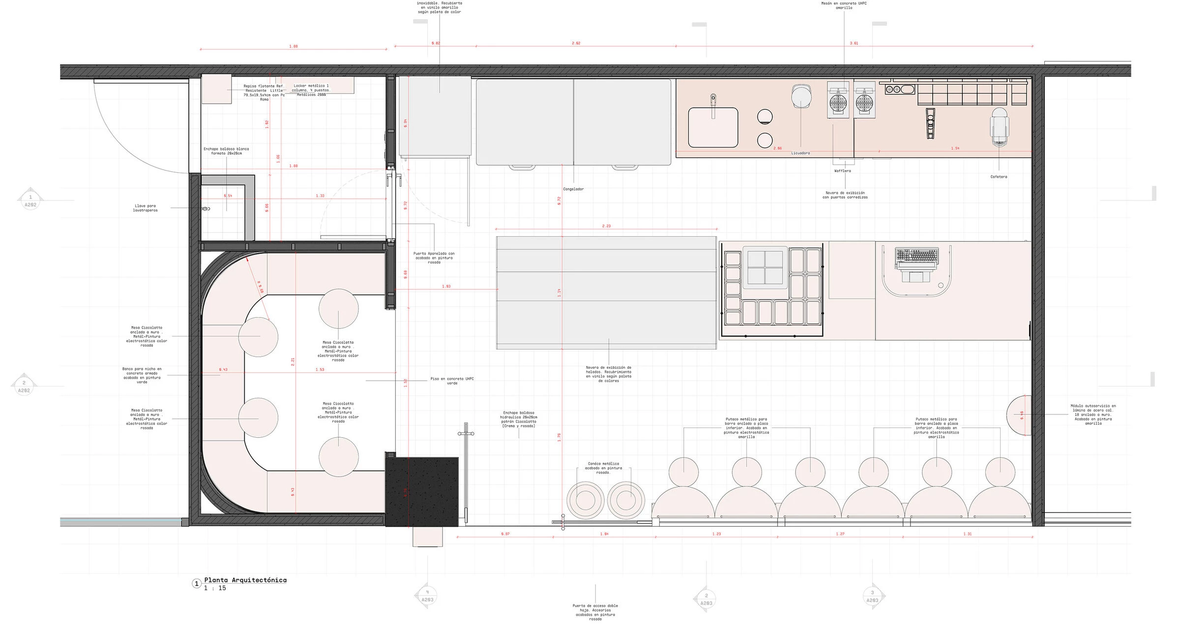 CIOCOLATTO Plaza del Parque 冰淇淋店丨哥伦比亚丨Estudio Chávarro-37