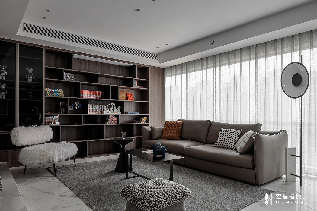 现代都会风格跃层住宅设计丨中国成都丨成都宏福樘设计-35