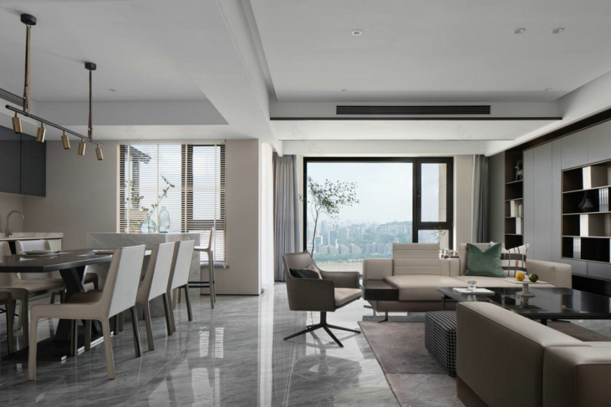 重庆260㎡意式极简风叠墅-22