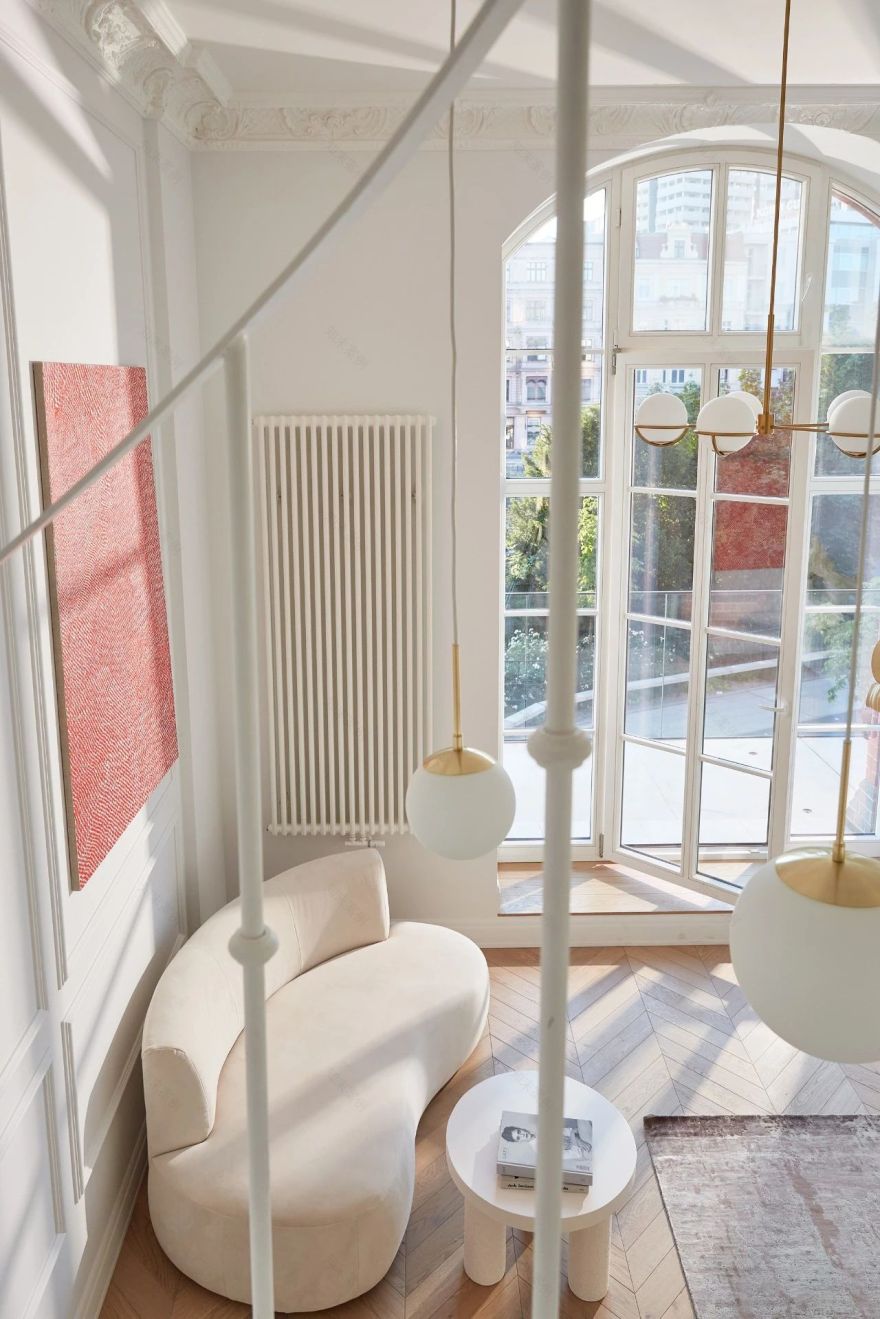 新作 Loft Factory Studio,母女俩的70㎡绝美小窝,高级感爆棚!-10