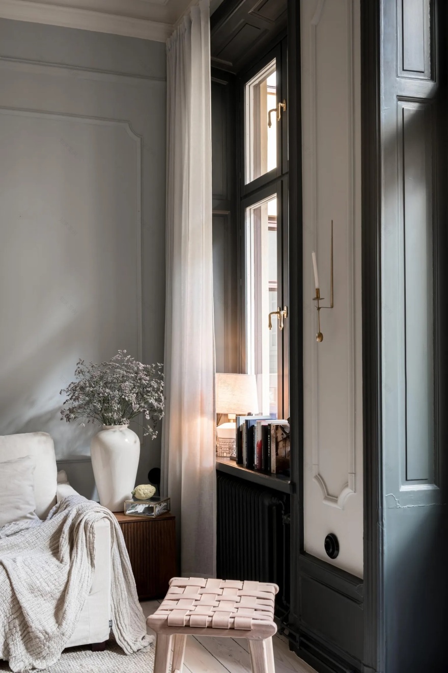 造型与对比:斯德哥尔摩的时尚公寓-23