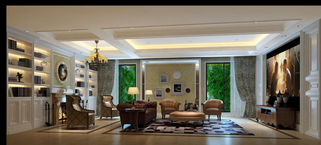 
欧式法式新中式别墅设计作品王文泉109 -6