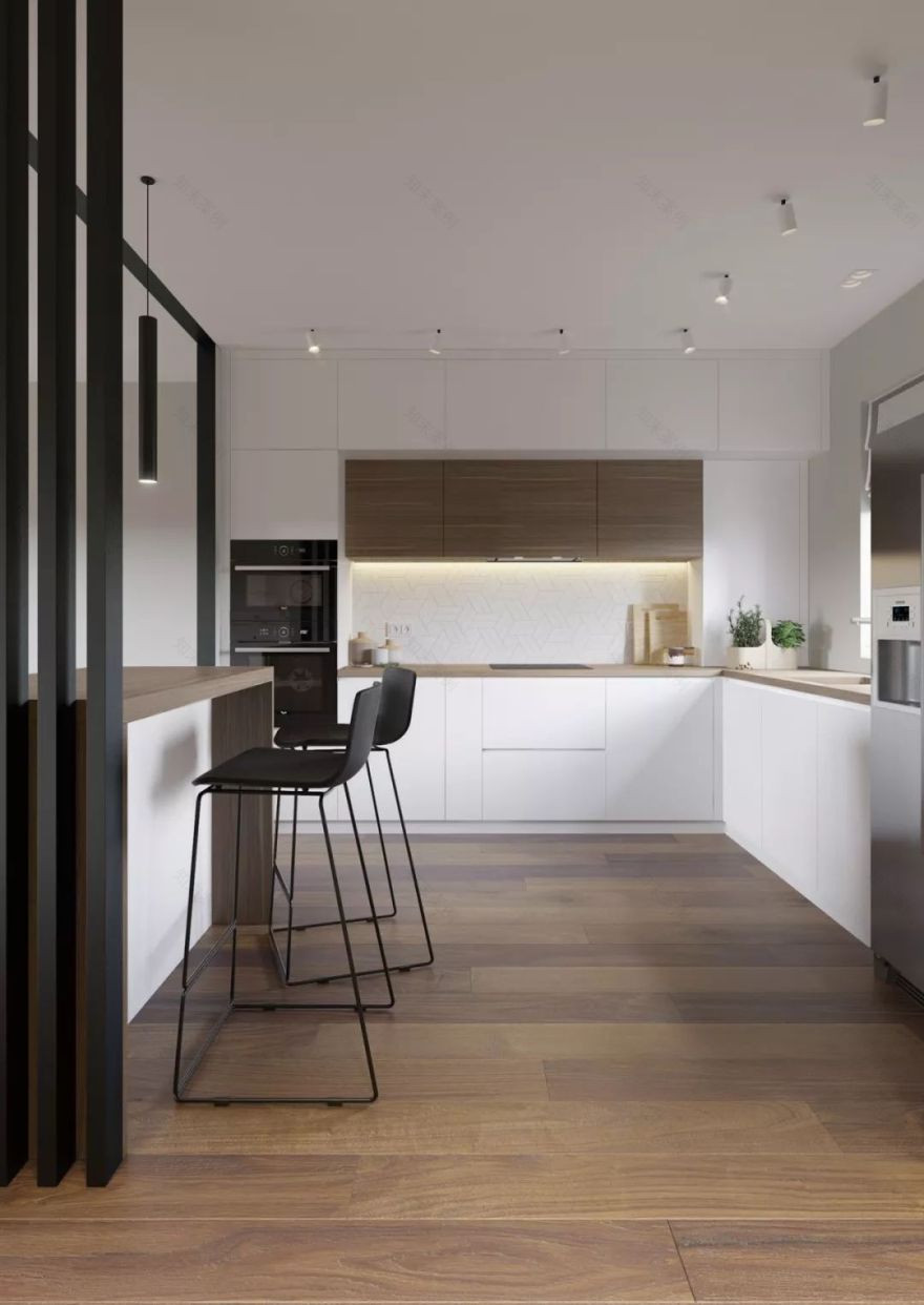 俄罗斯 114㎡清新北欧风家居,舒适实用设计-7