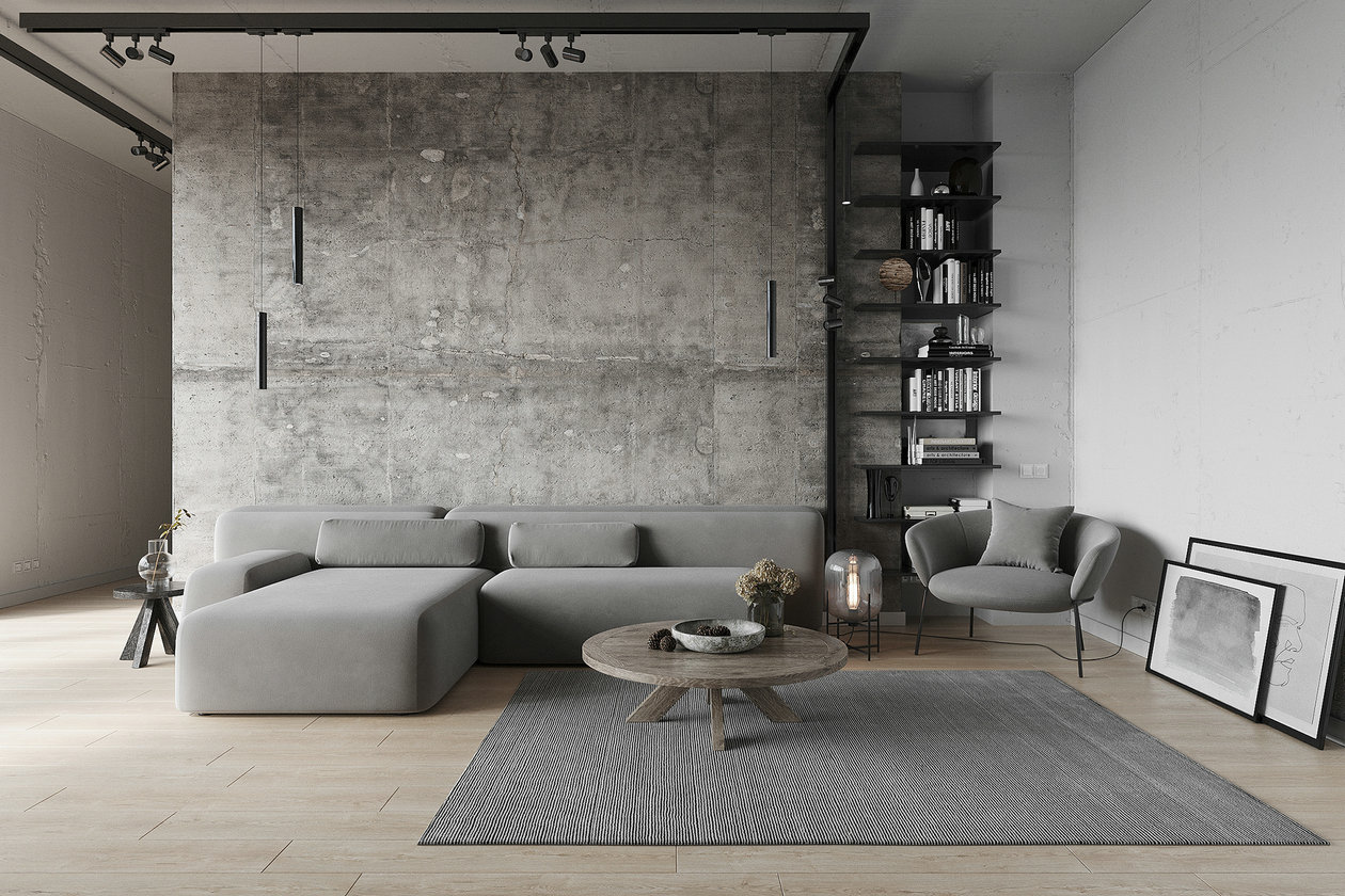 灰色系小空间公寓设计-3