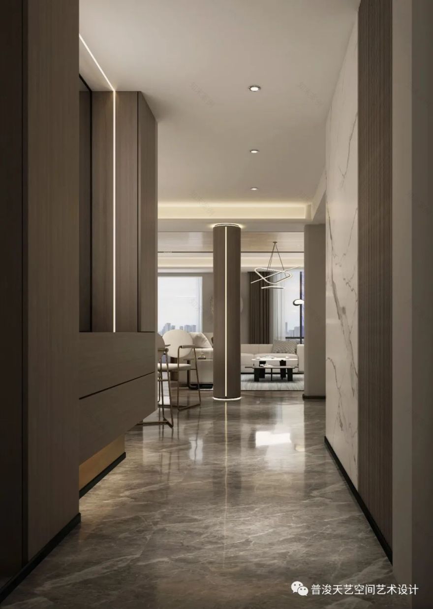 《温情 50 度灰》——现代复式空间的温暖演绎-3