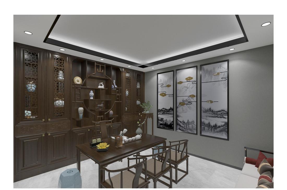 一楼大厅到二楼接待室设计-2