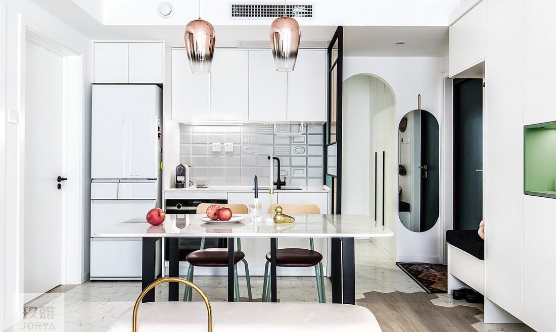 全能格局,珊瑚橘色点缀的玖雅平层设计-56