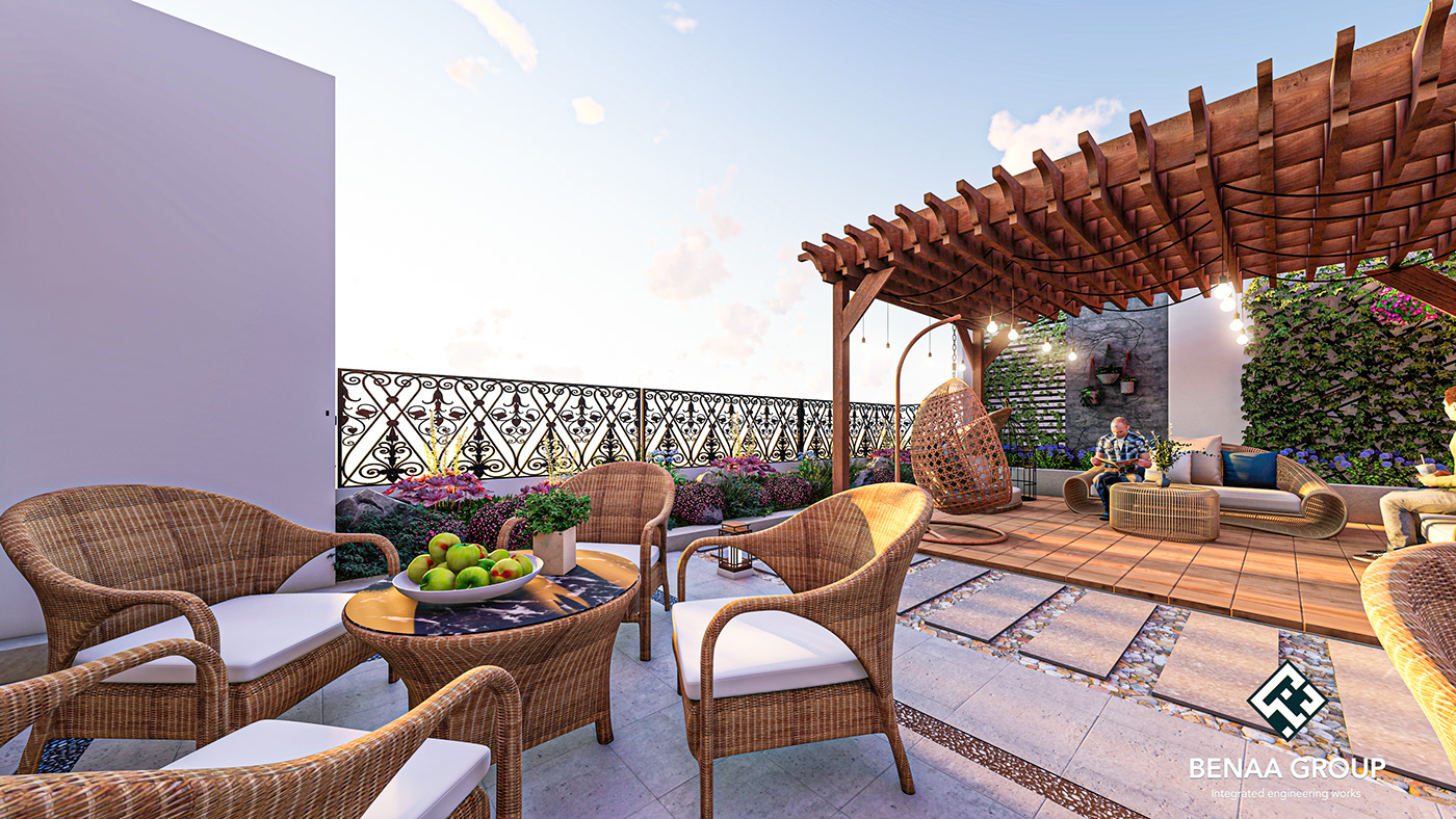 2021 年埃及 Mansoura 住宅建筑的独特屋顶设计-12