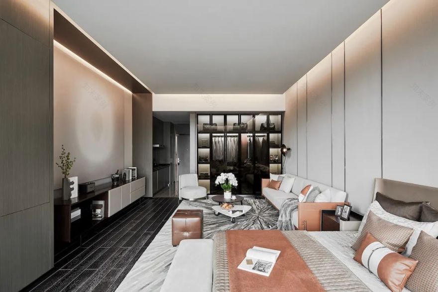 重庆新华协信中心「奢侈品级」公寓设计丨中国重庆丨WAVE澜舍设计-32