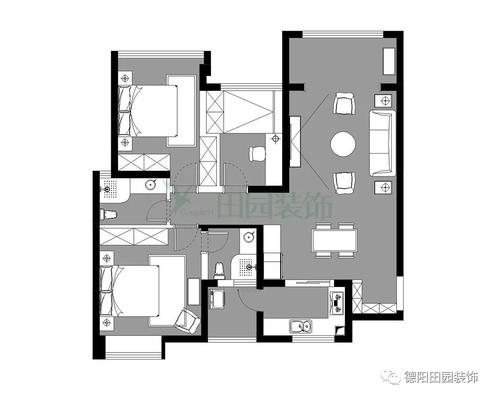 现代简约风打造 110㎡五口之家,全案设计实现居家梦想-18