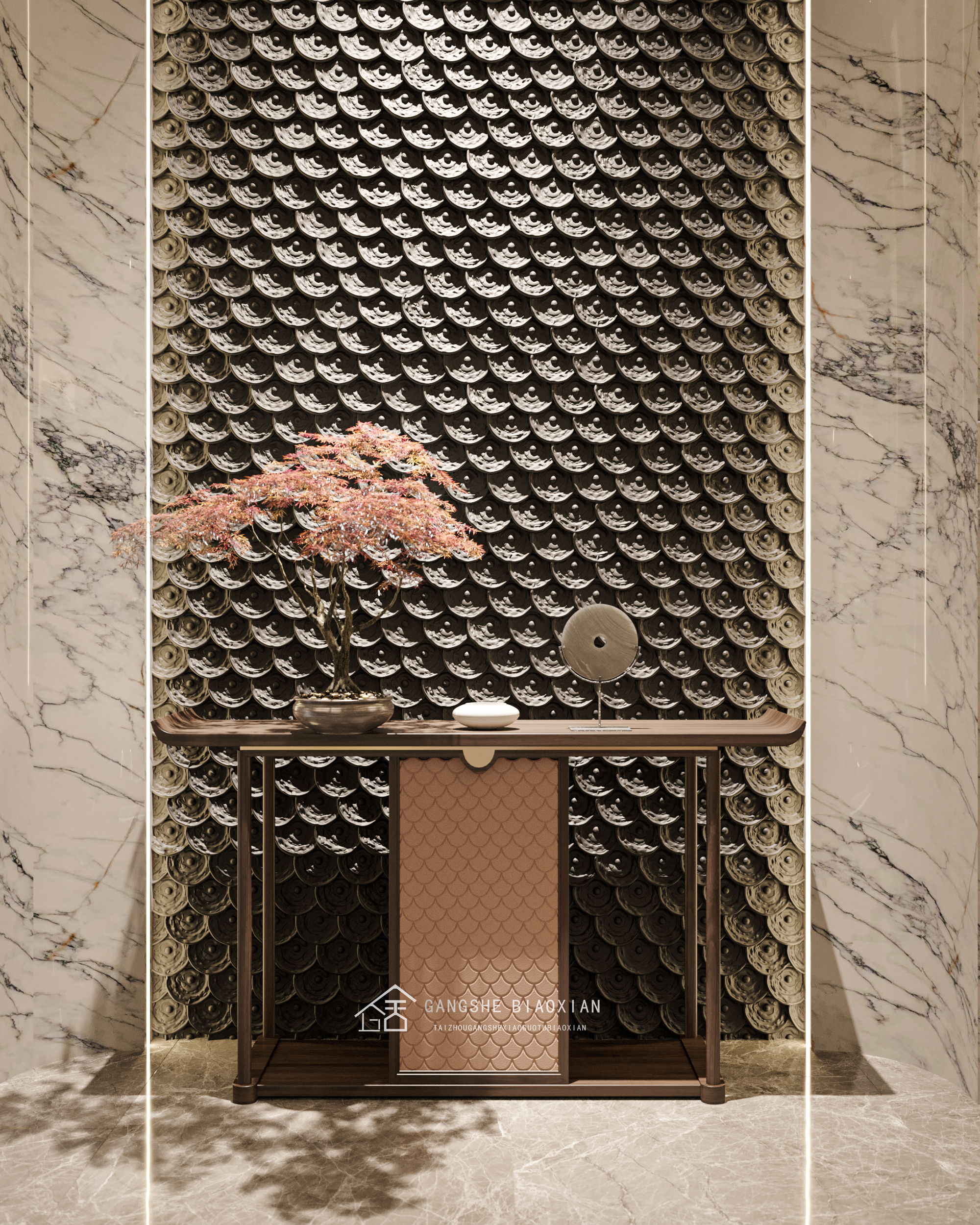 新中式别墅效果图案例丨冈舍效果图高端组-4