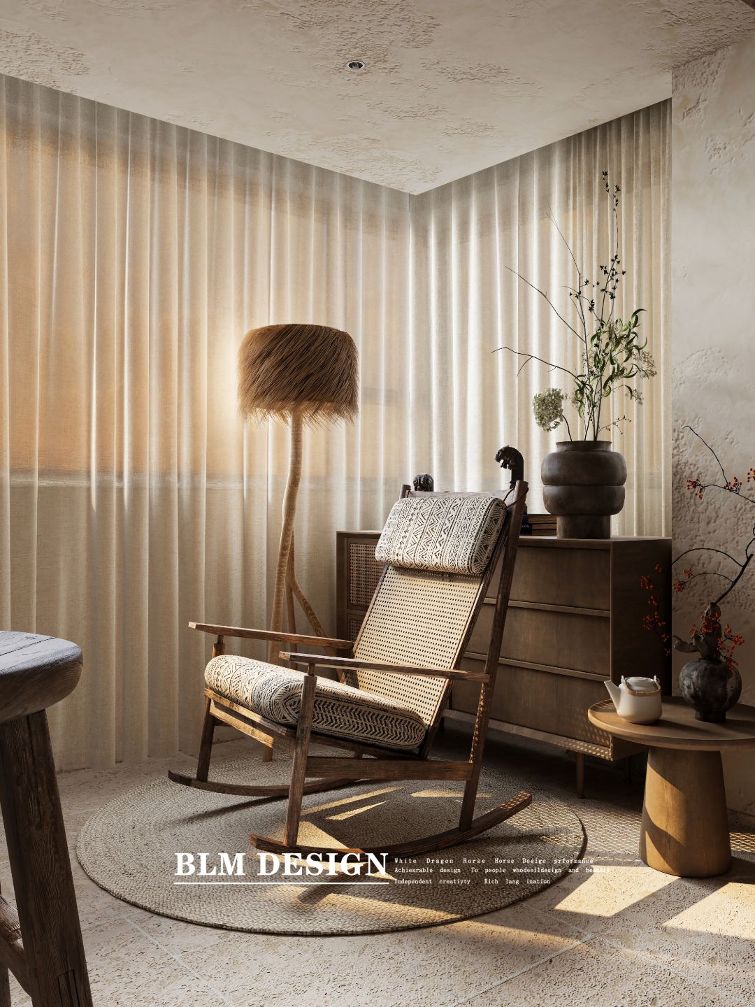 诧寂风家装效果图丨白龙马设计表现-0