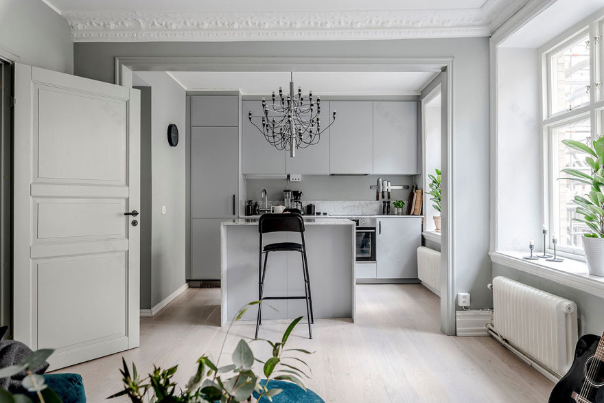 哥德堡 44 平米小公寓的巧妙设计-4