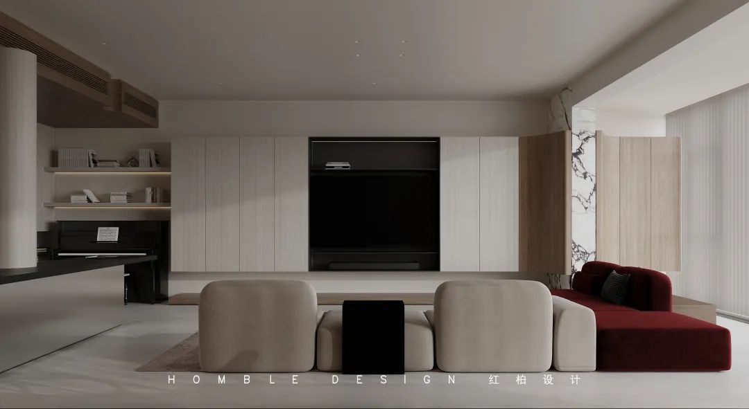 广州星汇云锦 220㎡现代极简家居设计丨中国广州丨红柏设计-13