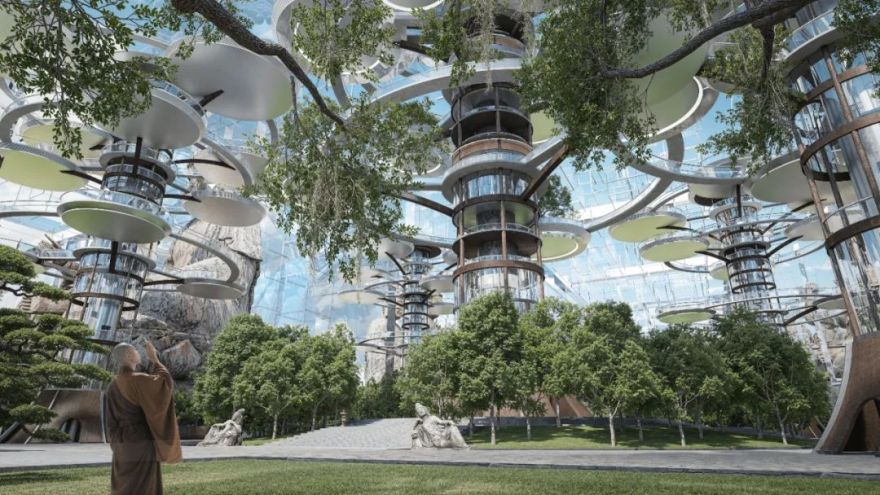 超现实主义!广美优毕以游戏方式打开建筑!“语言景观+声音景观”将宗教步入虚境!超越物理边界的多节点虚拟宗教网络打造沉浸式声光幻境-207