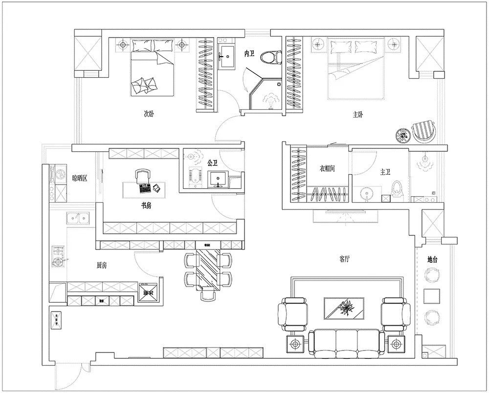简约现代,柳州地王公馆的北欧风情-21