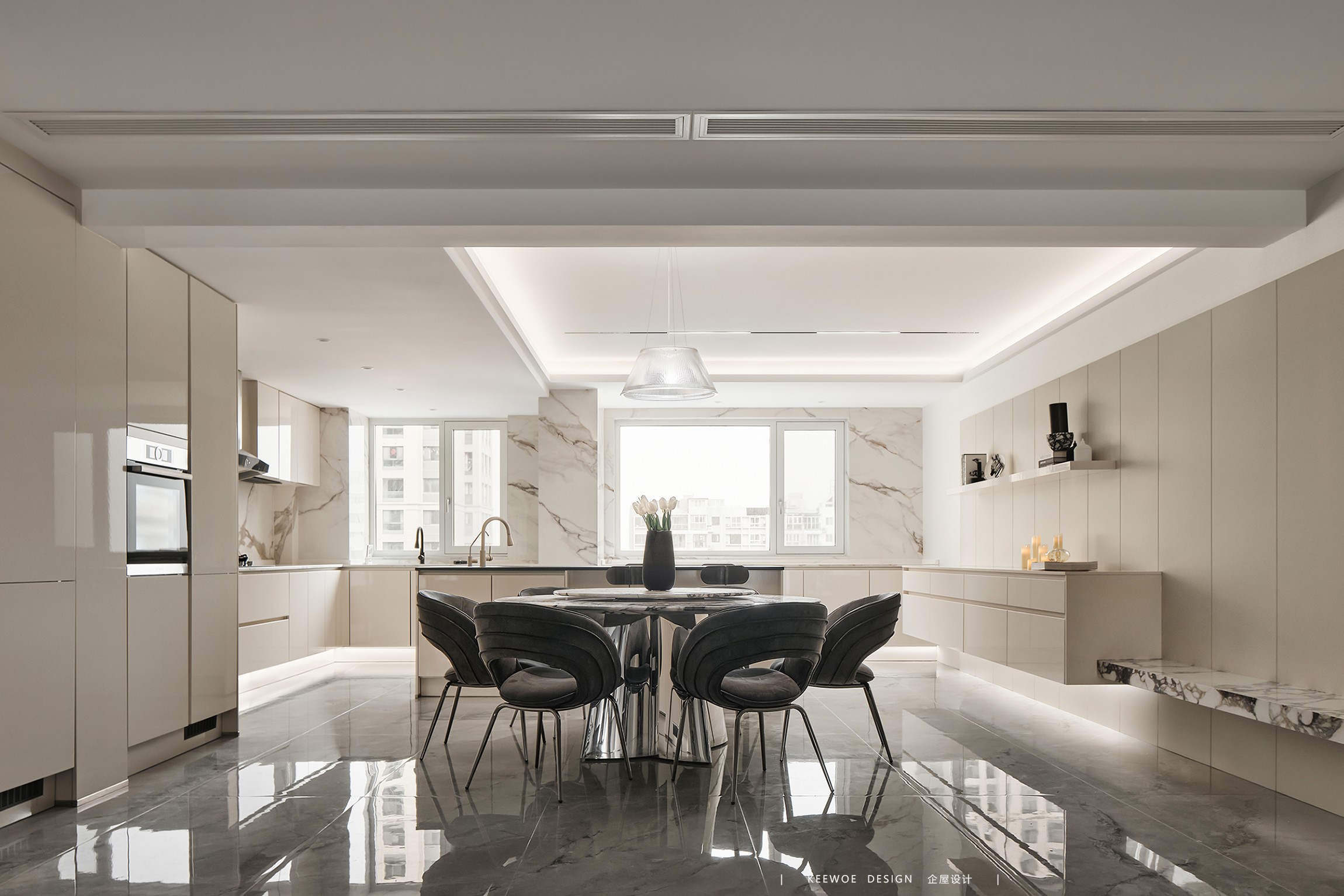 东方诚园·245㎡平层之家丨企屋设计-30