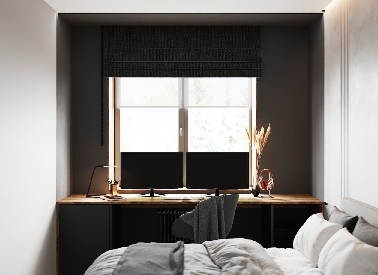 Studio | Buro2D 俄罗斯 黑色公寓-16