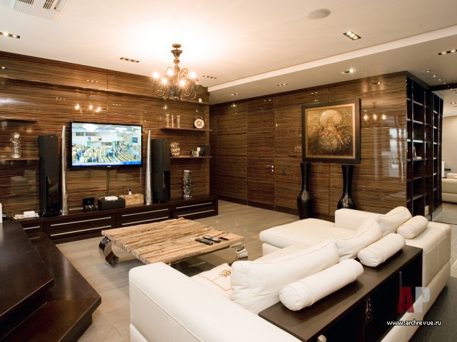 现代风格带紫檀木面板的小户型三居室公寓室内设计丨俄罗斯莫斯科丨安德烈耶夫·弗拉季斯拉夫-10