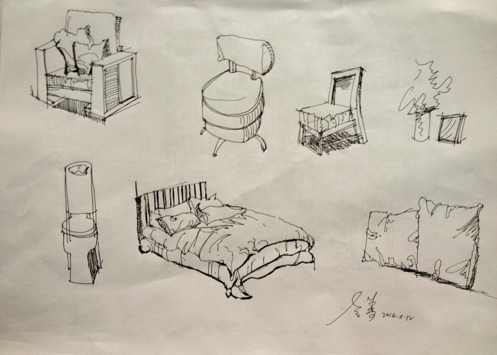 WYD+无影——手绘上班随手画-2