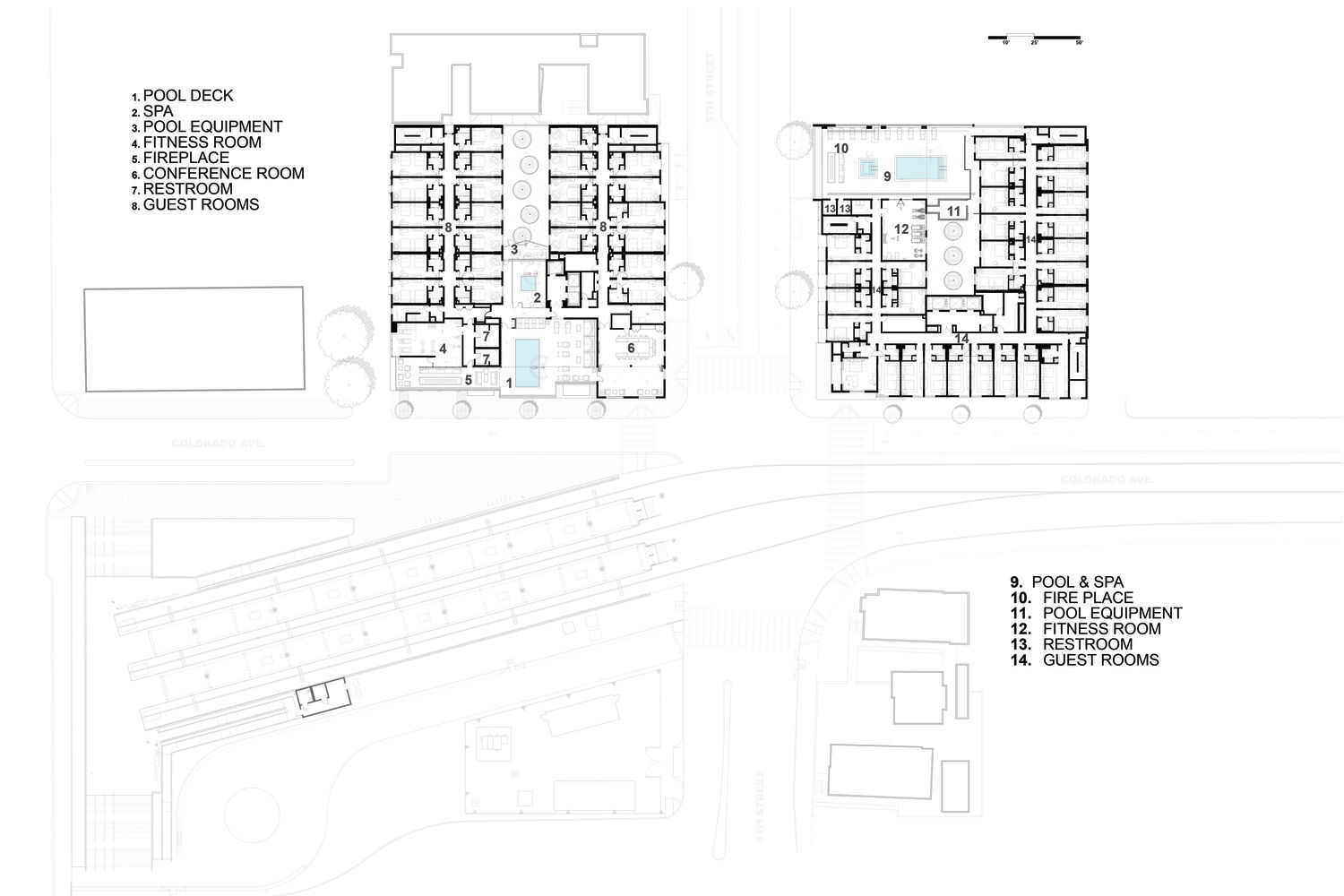 海滨城市酒店设计 | 圣塔莫尼卡市中心的两家酒店-97