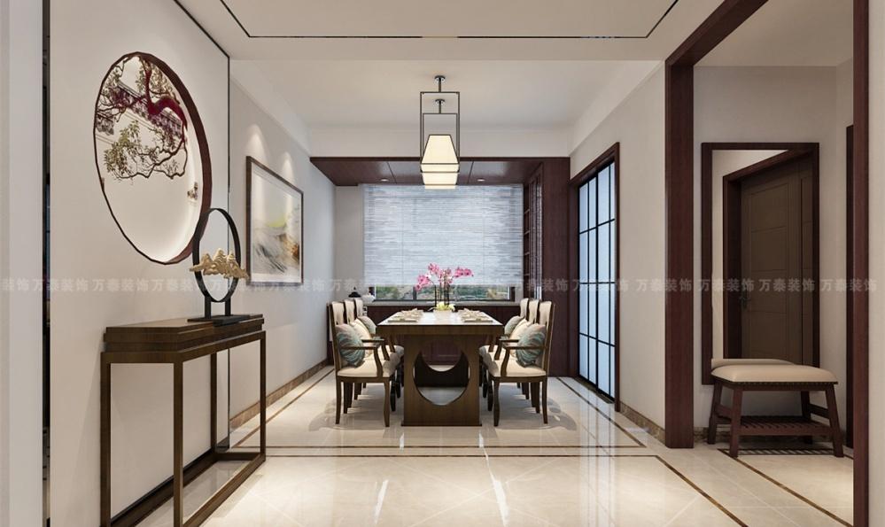 万泰装饰漫山天麓麓府新中式装修设计-2