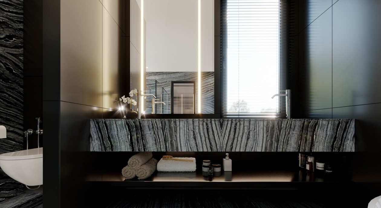 鲜明的线条与中性元素 创造出精致的室内空间-15