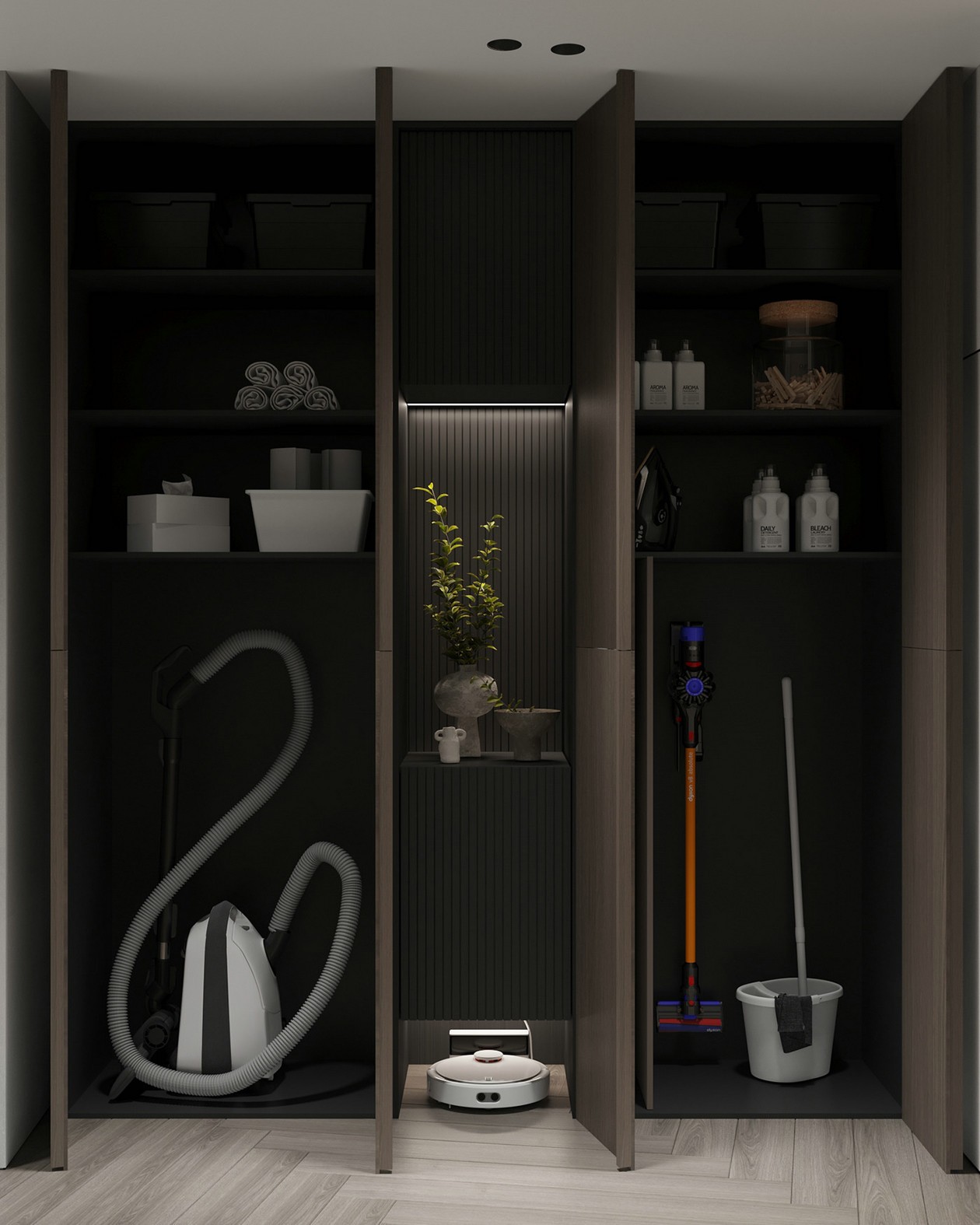 原木与绿色清新惬意居住空间-15