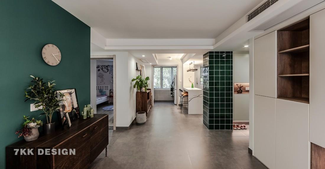 复古清新绿意北欧亲子宅,收纳与美学兼具-4