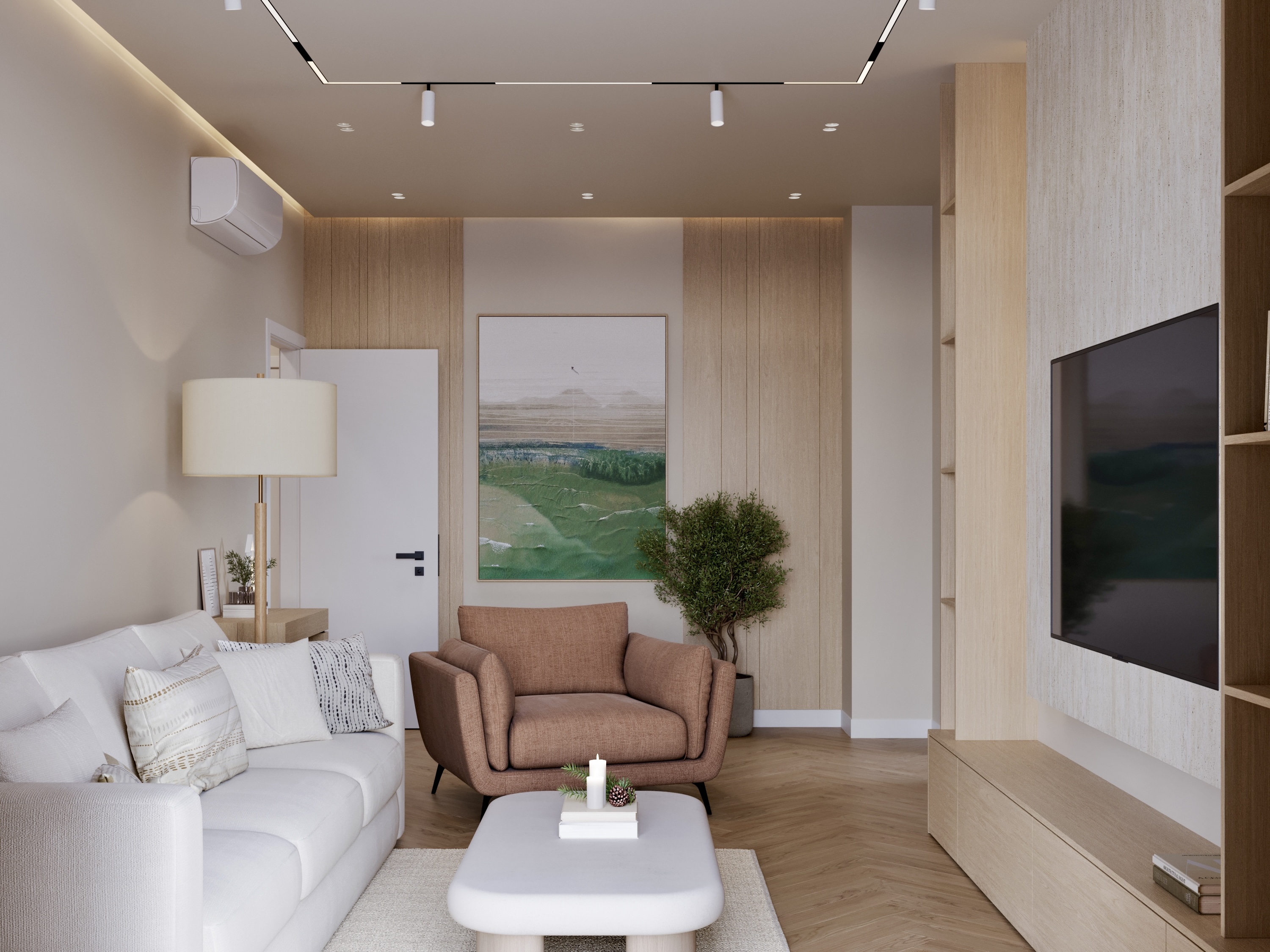 Living Room,KItchen,Hallway室内设计丨ArmeniaYerevan-12