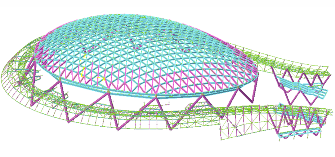 四川南充市复杂钢结构体育场馆设计丨中国南充-25