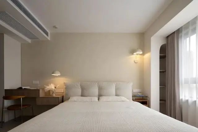 140㎡现代奶油风住宅设计-36