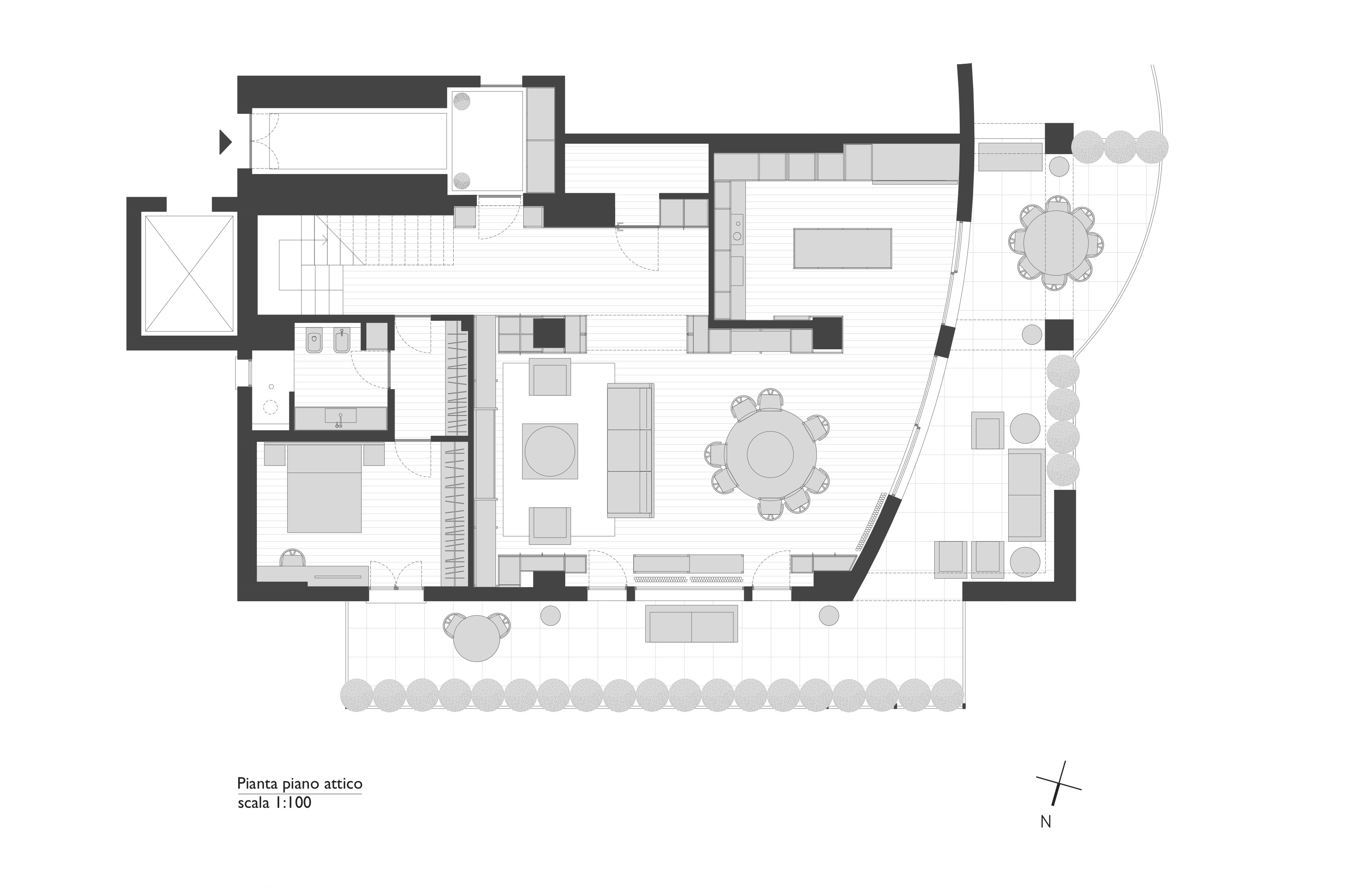意大利南部河岸的顶层复式公寓-47