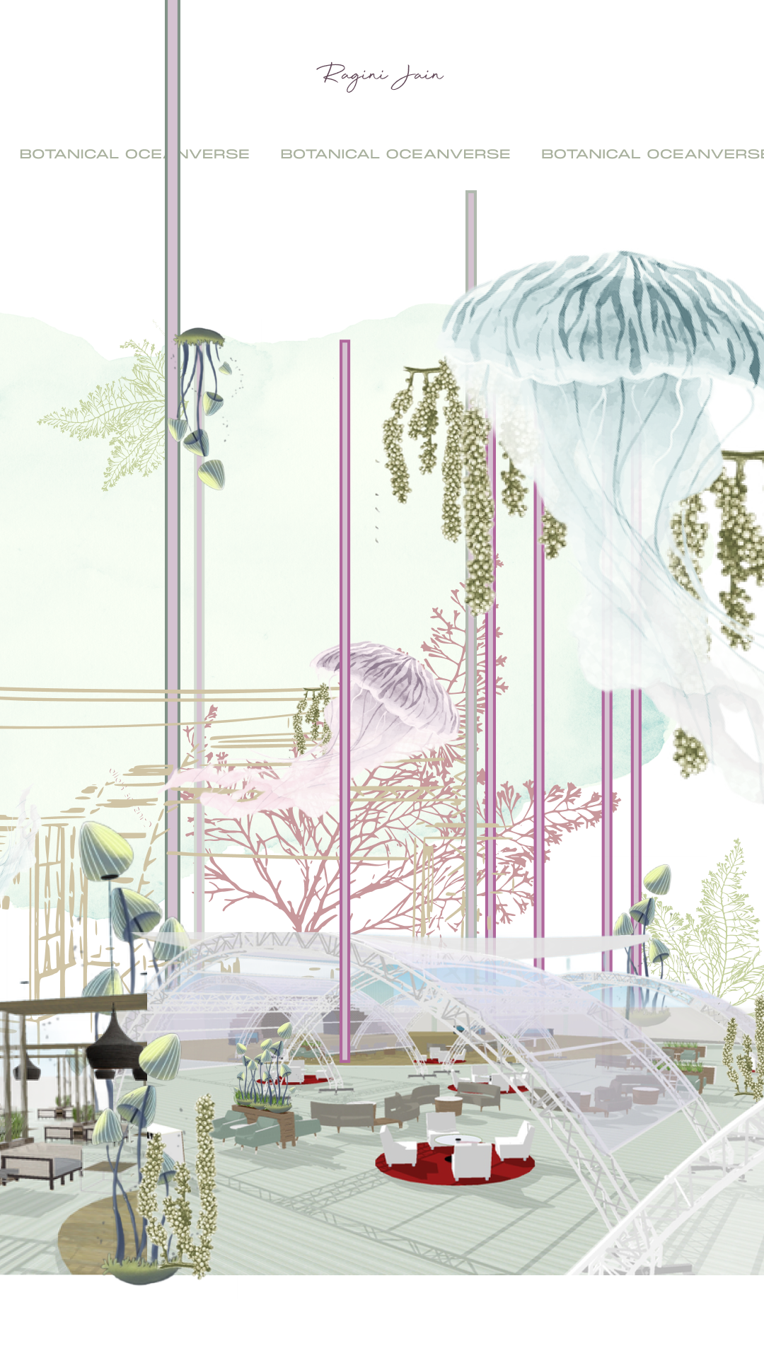 Botanical Oceanverse - Environment Concept Illustration-4