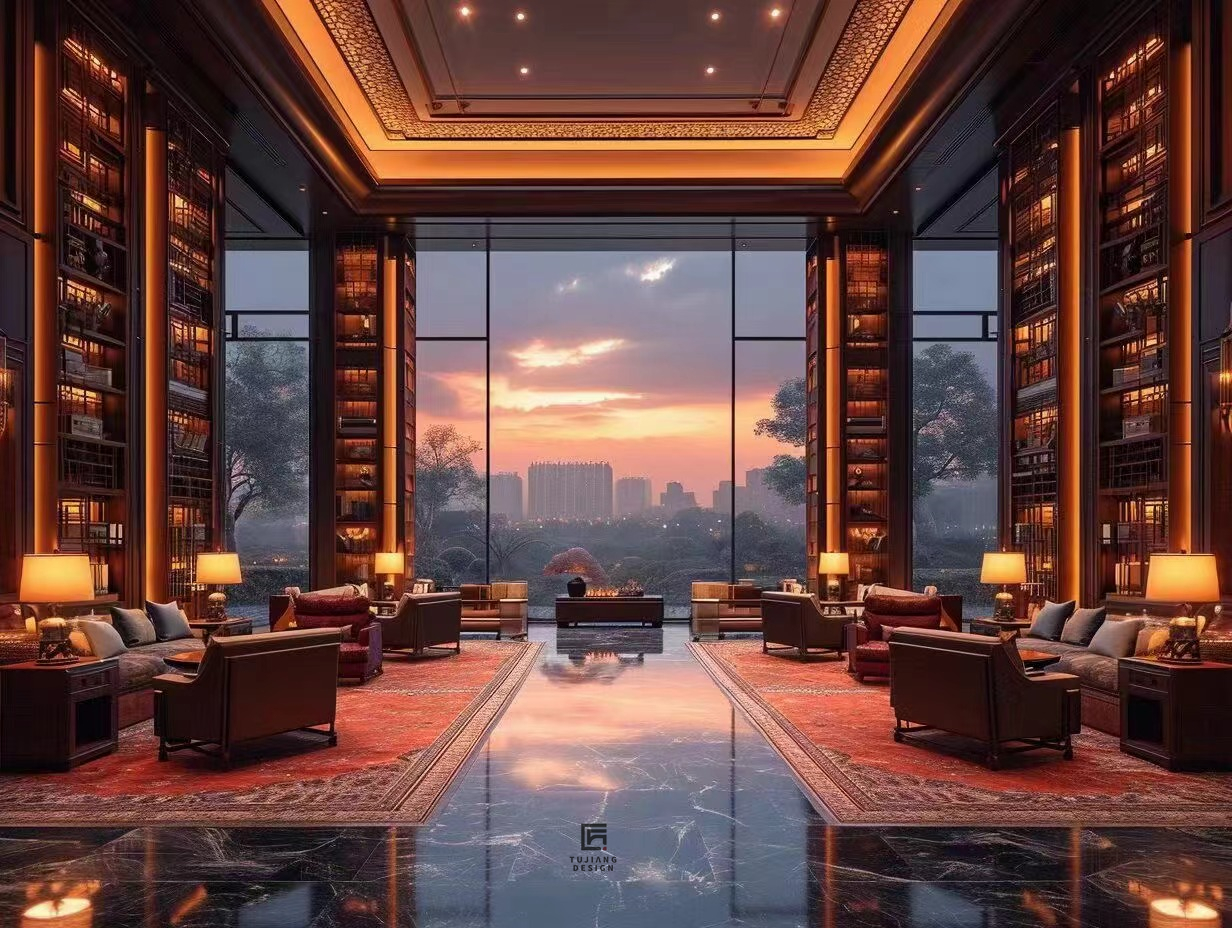 新中式酒店会所设计|演绎精致优雅中式意境-9