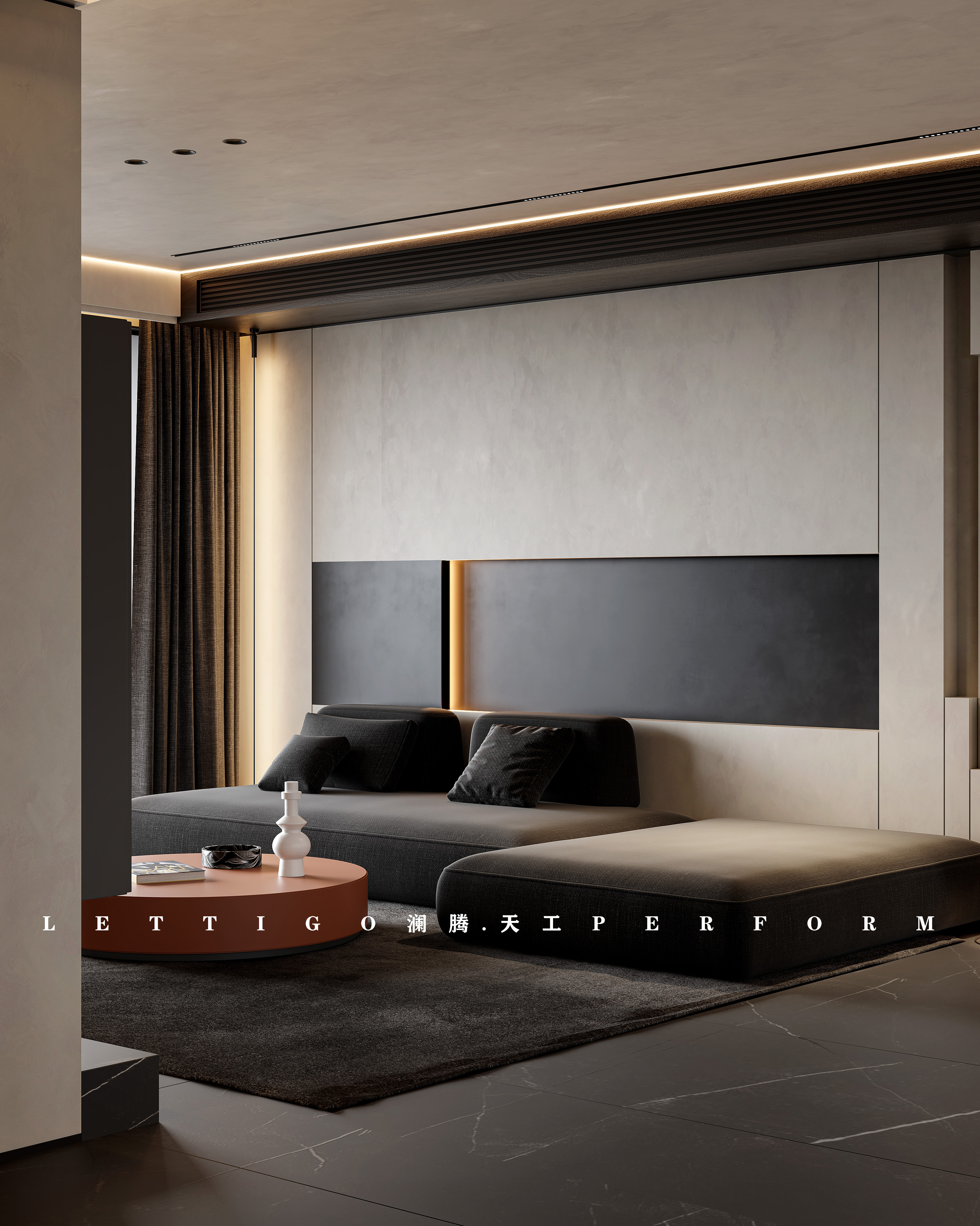 现代极简+暗黑调，形成高级感的居家名片-1