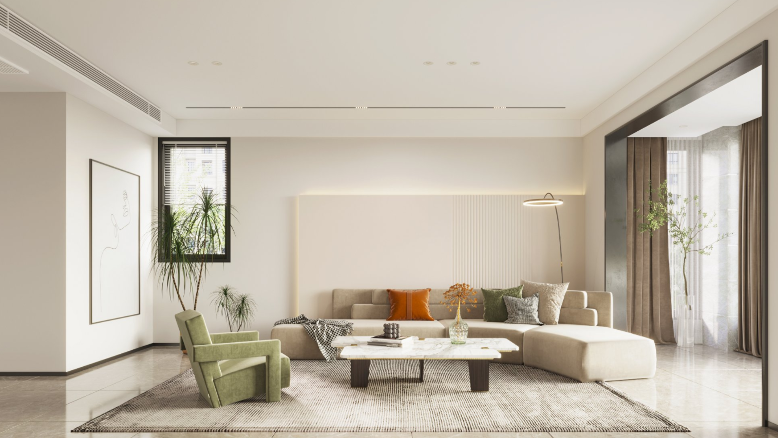 现代原木风室内设计-5