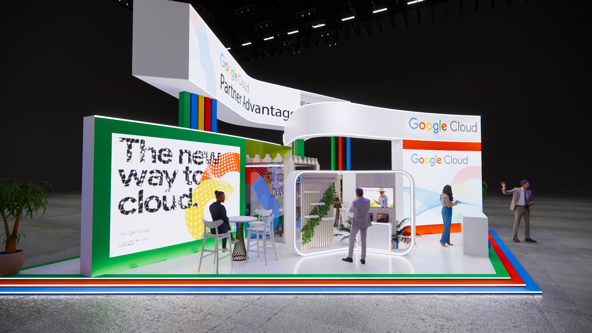 Google exhibition stand , event design-4