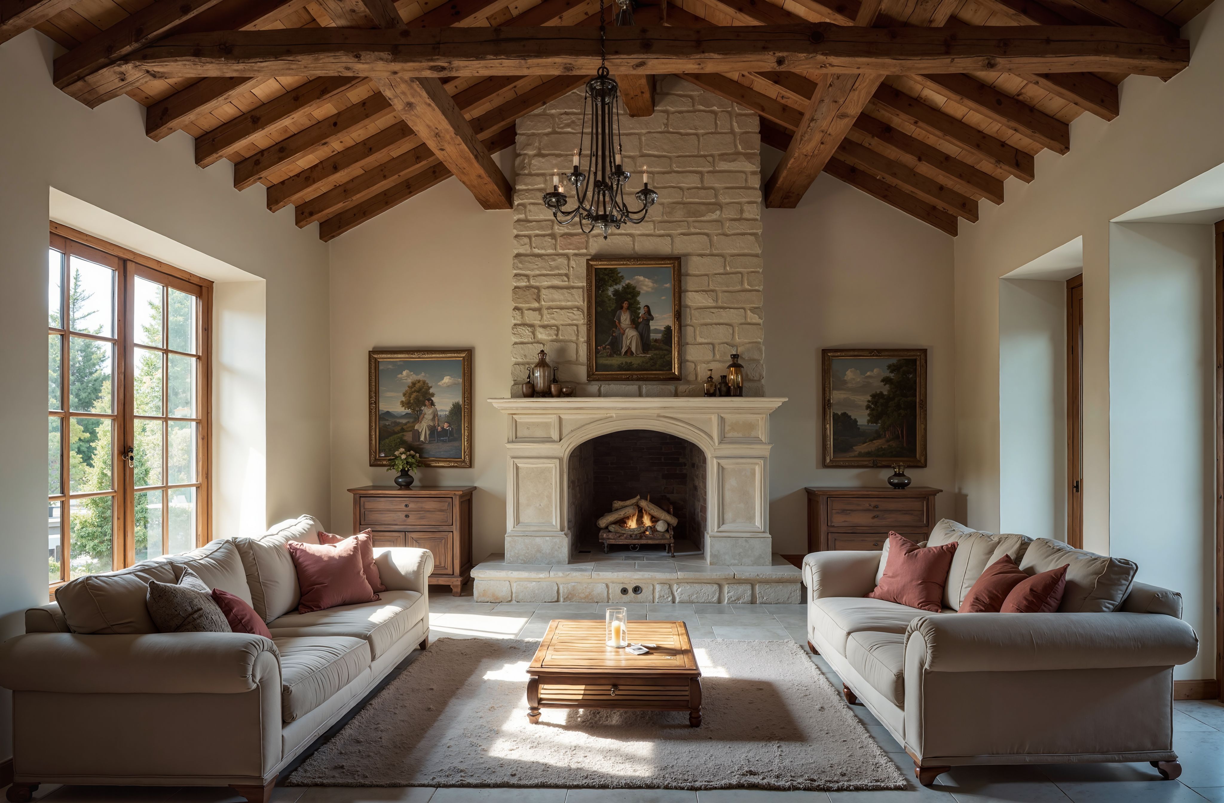 法式乡村客厅设计-32