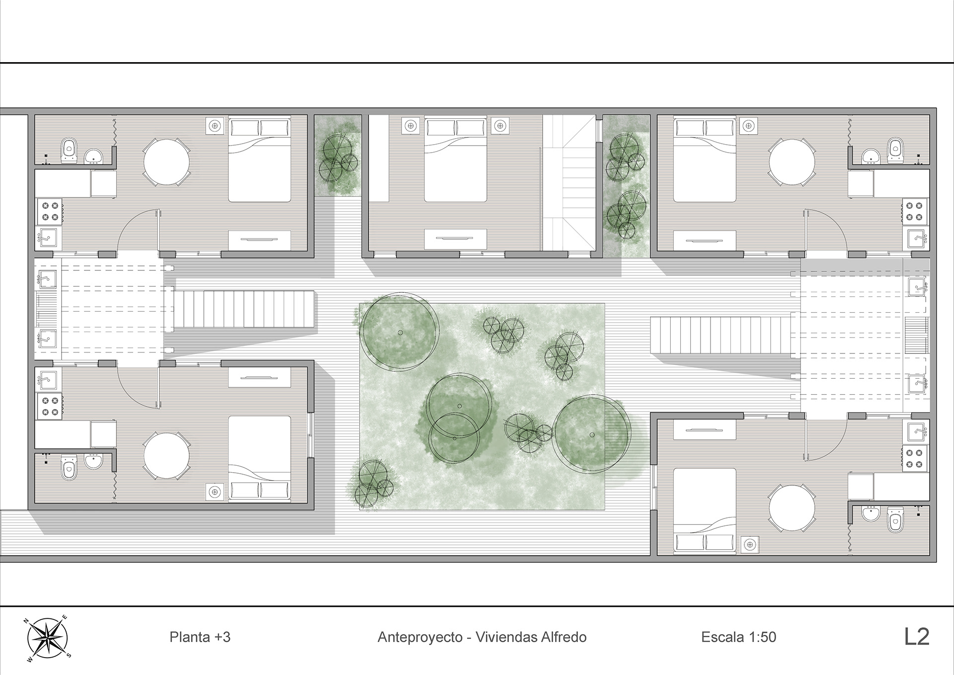 Anteproyecto - Conjunto de viviendas Alfredo.-1