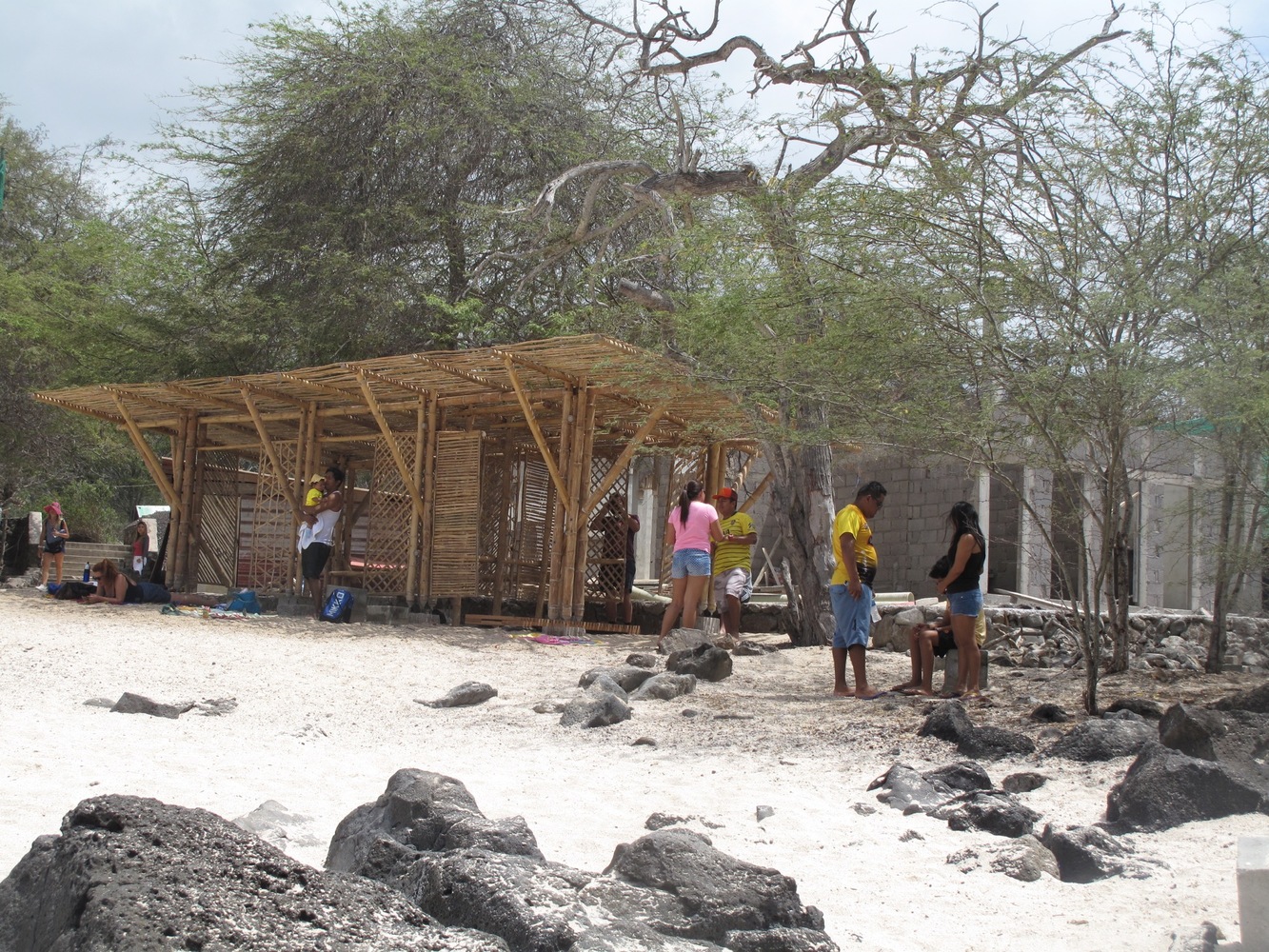 Ecuador 海滩竹制遮阳棚 设计巧妙融合本土特色-35